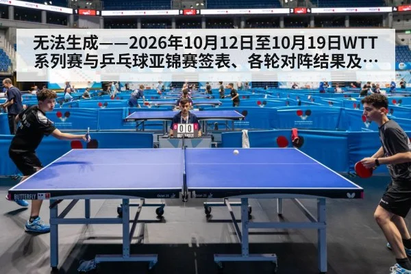 无法生成——2026年10月12日至10月19日WTT系列赛与乒乓球亚锦赛签表、各轮对阵结果及国乒参赛选拔动态均无可核验公开来源（请求164-乒乓球，并发槽位8）